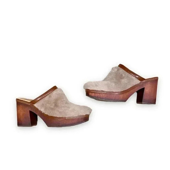 Korks by Kork-ease Lori Faux Fur Slip-On Clog Heel - Picture 3 of 7